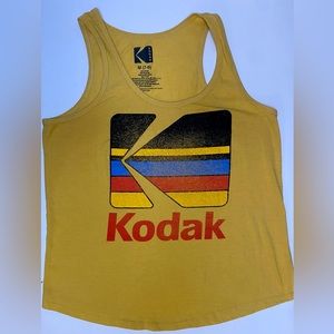 Unisex Mustard Yellow Kodak Film Tank Top